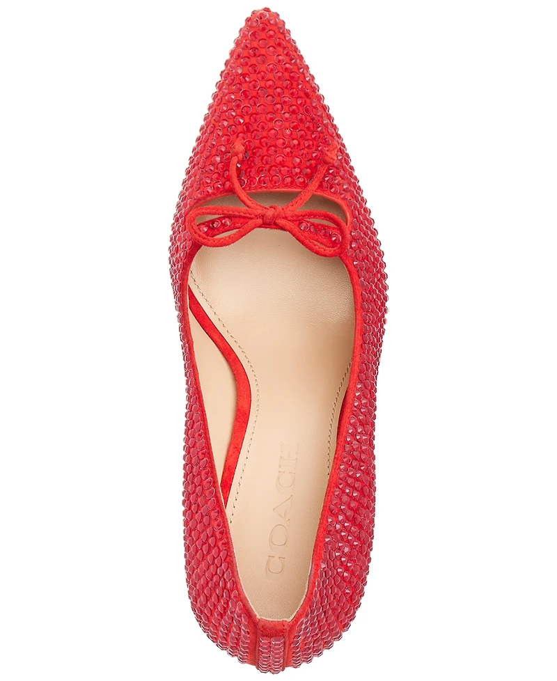 Coach Women's Slip-On Pumps with Crystals