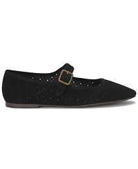 Lucky Brand Women's Tannyr Perforated Mary Jane Ballet Flats
