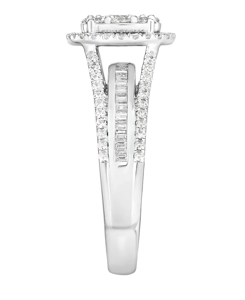 Macy's Diamond Round Halo Ring (2 ct. t.w.) in 10k White Gold