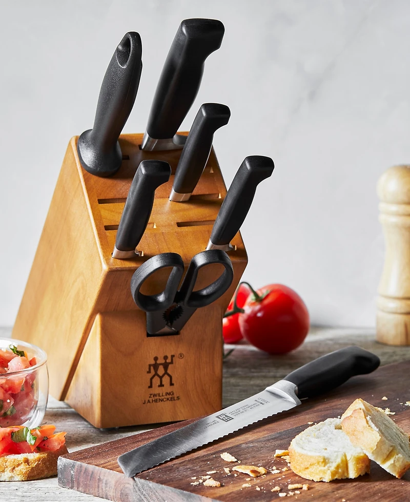Zwilling Four Star 8pc Knife Block Set