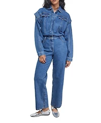 Warehouse Women's Tony Denim Jumpsuit