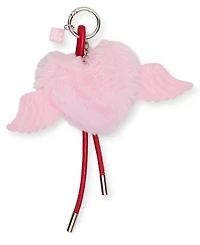 Madden Girl Heart Pom and Cherry Bag Charms