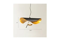 Z Gallerie Doyer Gold Leaf Chandelier 23.5"