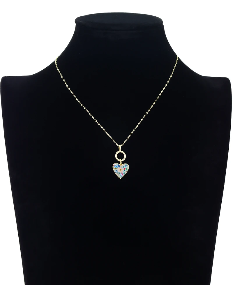Unwritten Gold Plated Heart Pendant Necklace