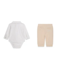 Guess Baby Boys Long-Sleeve Bodysuit and Pants, 2-Piece Set