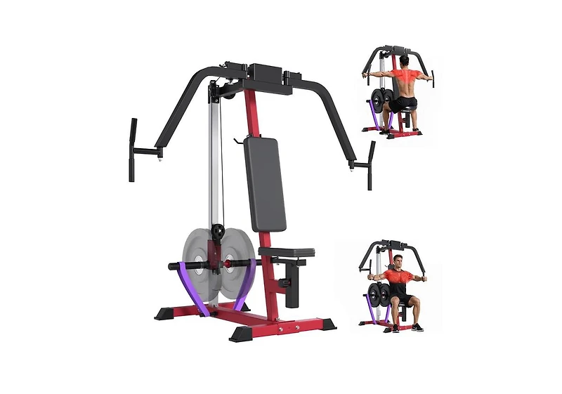 Aecojoy Chest Fly Machine, Pec Deck Fly and Reverse Delt Machine, 450lbs Adjustable Upper Body Workout Equipment for Home Gym