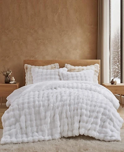 Unikome Faux Fur Reversible Comforter, Queen
