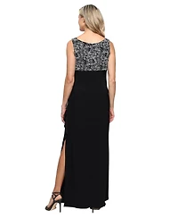 Alex Evenings Women's Scoop Neck Long Empire Waist Jacket Dress