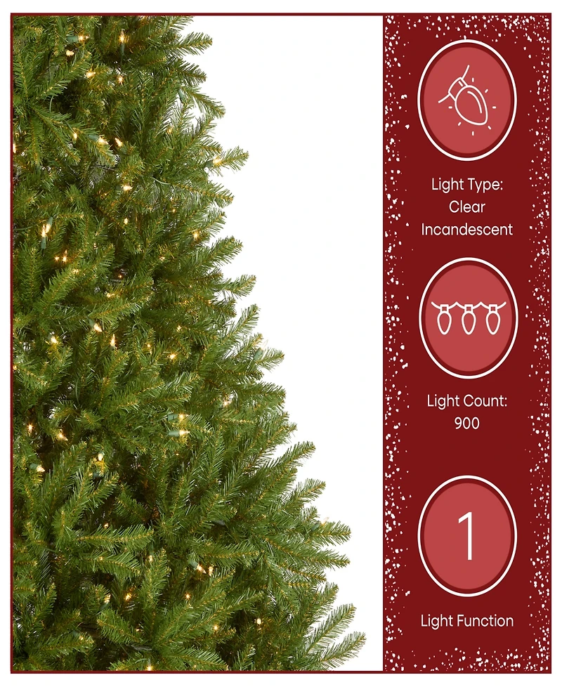 National Tree 9' Dunhill Fir Tree with 900 Clear Lights and PowerConnect