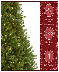 National Tree 9' Dunhill Fir Tree with 900 Clear Lights and PowerConnect