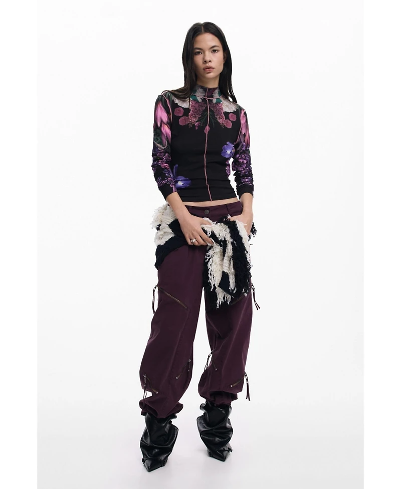 Desigual Women's Mirror flowers T-shirt