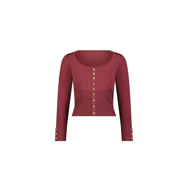 The Noli Shop Women's Edie Knit Top - Sangria