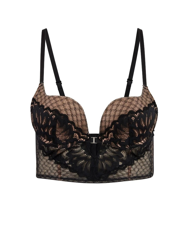 Adore Me Women's Camilla Push Up Plunge Bra