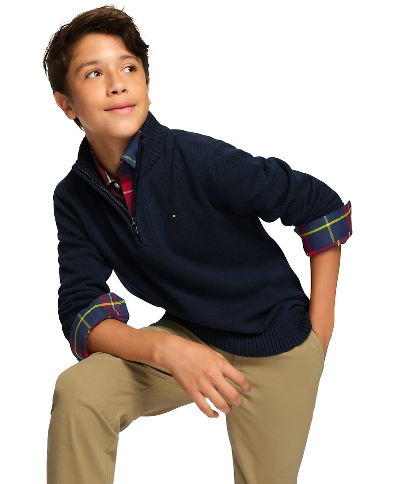 Tommy Hilfiger Big Boys Flat Front Stretch Chino Pant