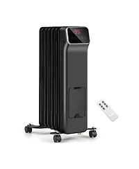 Sugift 1500W Oil Filled Radiator Heater with Remote Control 3 Modes 24H Timer