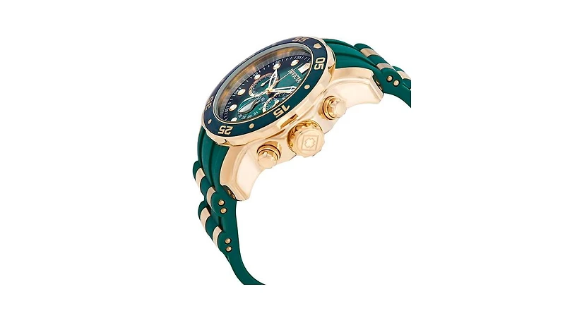 Invicta Men's 18196 Pro Diver Quartz Chronograph Green Dial Watch