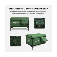 Wagstro AllGuard Heated Outdoor Cat Shelter with Camera –