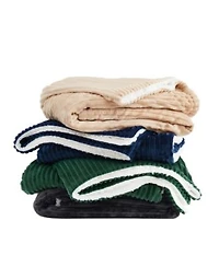 London Fog Plush Corduroy Blanket