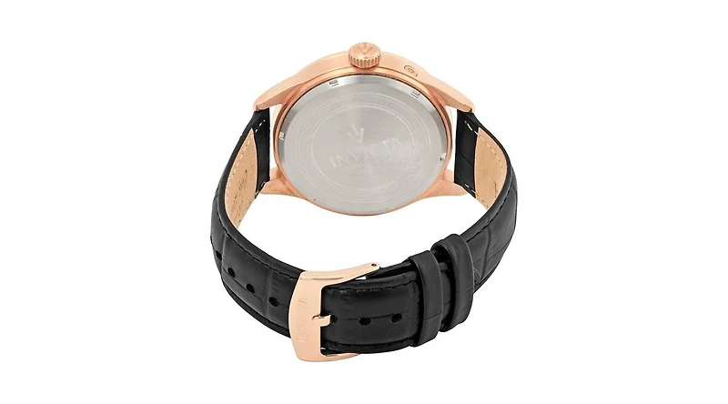 Invicta Men's 11742 Vintage Quartz 3 Hand Black Dial Watch