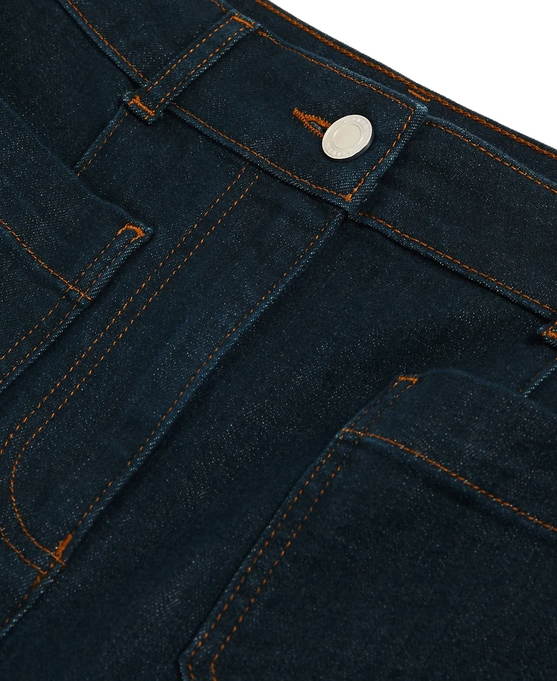 Reiss Women's Patch-Pocket Flared Jeans