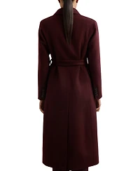 Reiss Women's Double-Breasted Blindseam Wool-Blend Coat