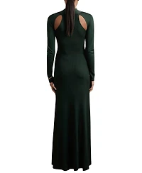 Reiss Women's Cut-Out Knitted Maxi Dress