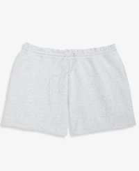 State of Day Women's Paperbag-Waist French Terry Shorts, Macy's Exclusive