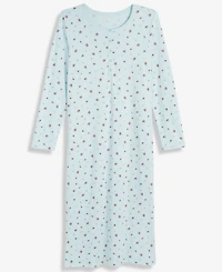 Charter Club Women's Cotton Long-Sleeve Nightgown, Created for Macy's