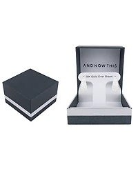 And Now This Crystal Hinged Hoop Earrings