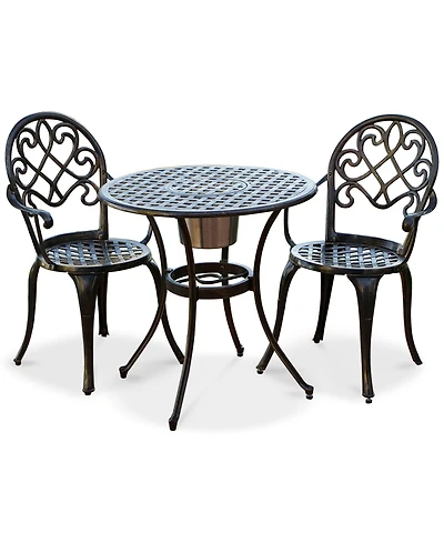 Lellman Cast Aluminum Outdoor Bistro Set