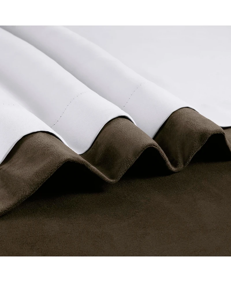 Half Price Drapes Java Signature Velvet Blackout Curtain