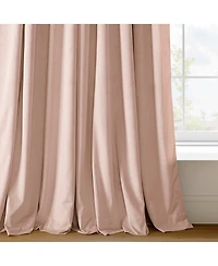 Half Price Drapes Rosey Dawn Signature Velvet Blackout Curtain