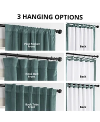 Half Price Drapes Skylark Blue Signature Velvet Blackout Curtain