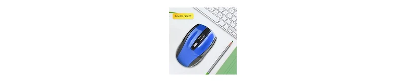 risokeys Wireless Mouse with Usb Mini Receiver, 2.4GHz Ergonomic Optical Mouse, 1600DPI Computer Mouse for Laptop Pc Notebook