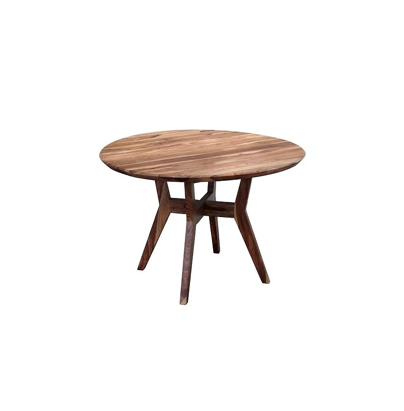 Urban Solid Sheesham Wood Dining Table, Brown