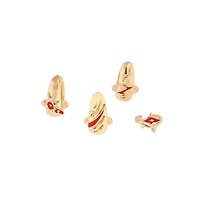 Women's The Wonder-Woman Nail Rings - California Gold (Set Of 4)