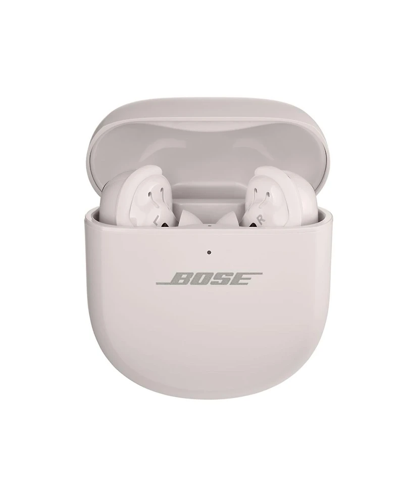 Bose QuietComfort Ultra Wireless Noise Cancelling Earbuds, White Smoke, Bundle with Usb-c/Usb-a Wall Charger