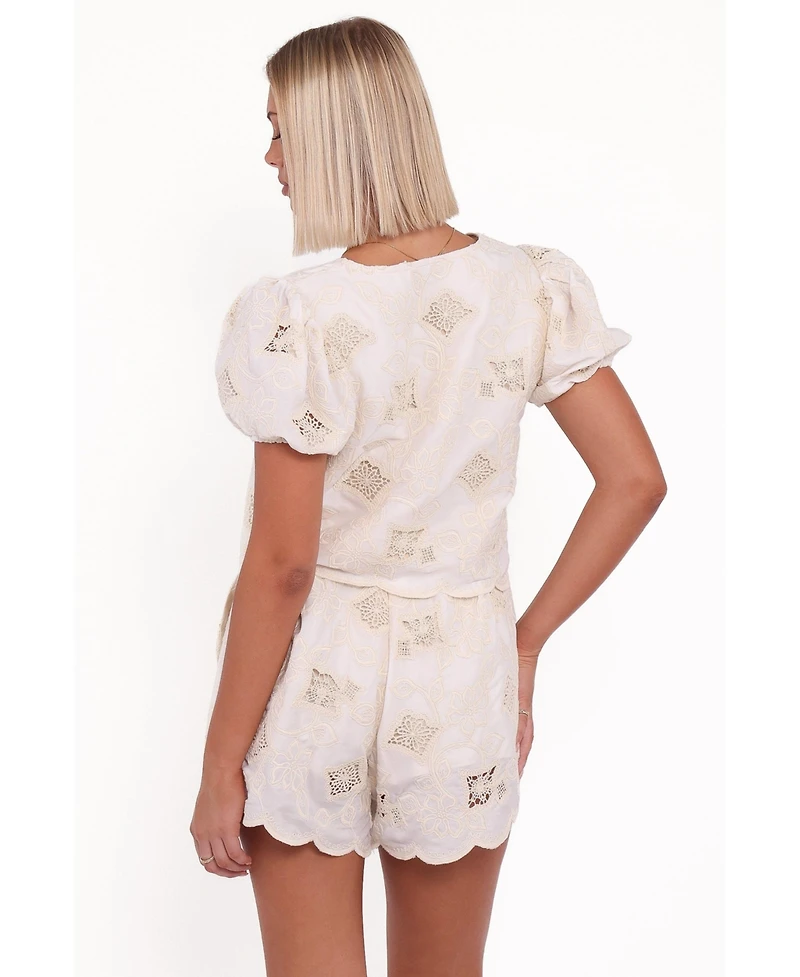 Petal and Pup Women's Khylani Short Set - Cream