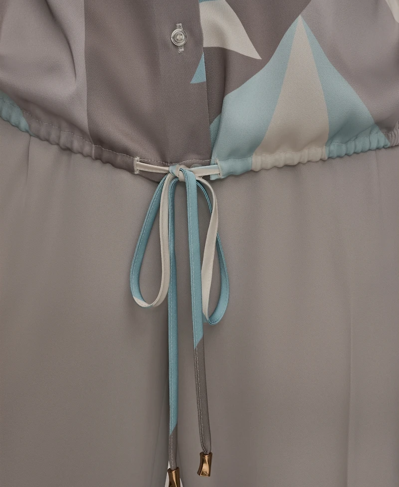 Donna Karan New York Women's Long-Sleeve Drawstring Top