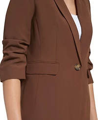 Dkny Petite Madison 1-Button Long-Sleeve Jacket