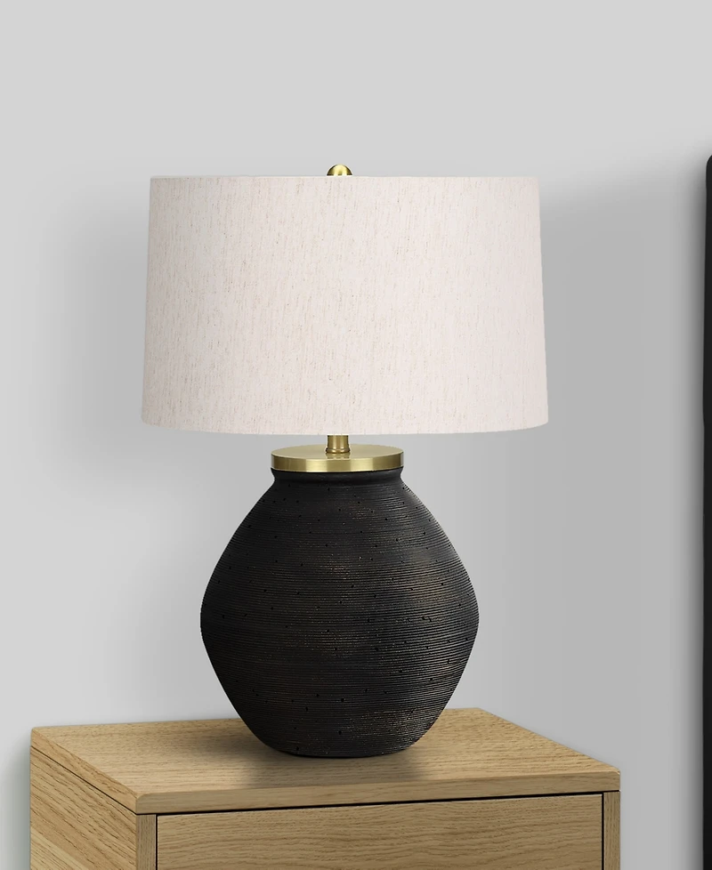 Monarch Specialties Lighting 25" Linen Table Lamp