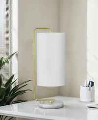 Monarch Specialties Lighting 20" Marble Table Lamp
