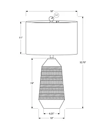 Monarch Specialties Lighting 33" Ceramic Table Lamp