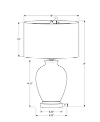 Monarch Specialties Lighting 26" Ceramic Table Lamp