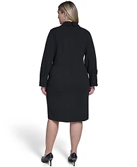 Calvin Klein Plus Twist Design Shirt Dress