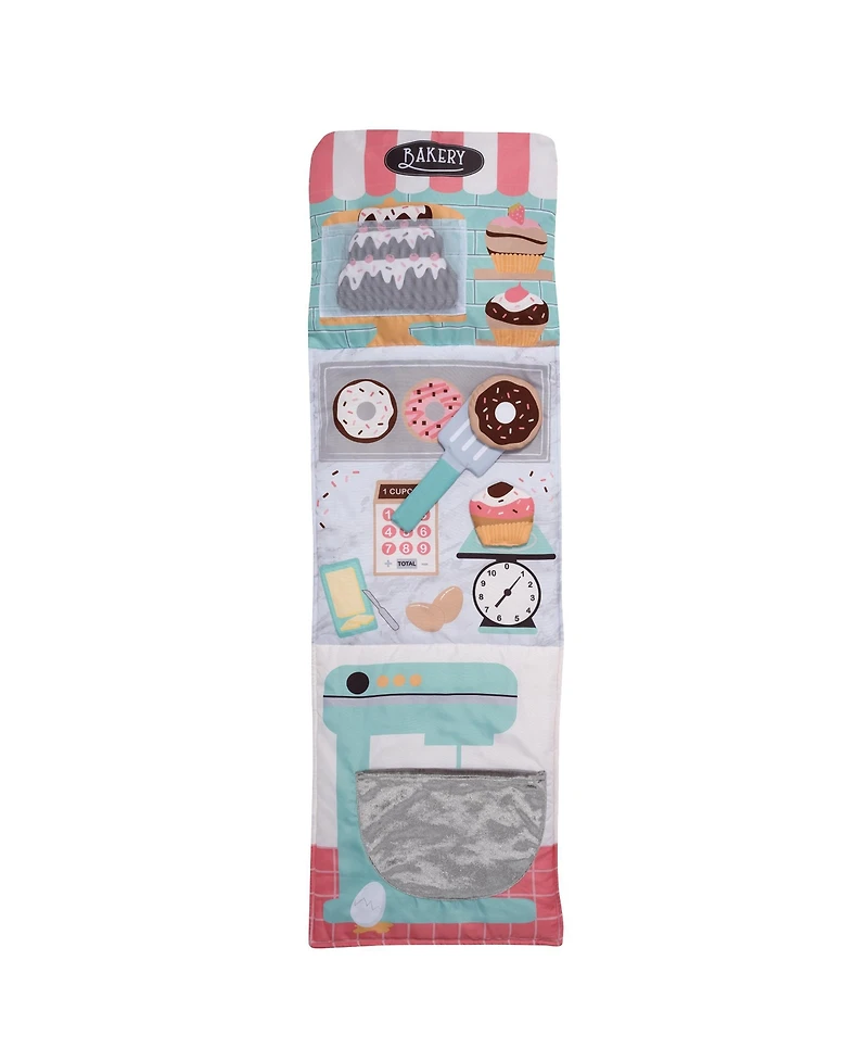 Lambs & Ivy Interactive 2-n-1 Soft Toddler Cupcake/Bakery Pillow Play Set