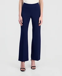 Anne Klein Women's High-Rise Wide-Leg Pull On Pants