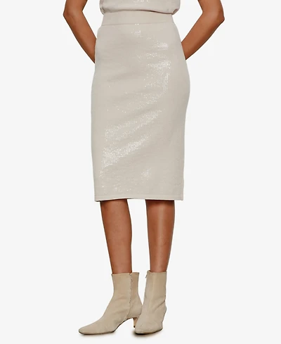 Sanctuary Women's Sparkle Sequin Pencil Skirt