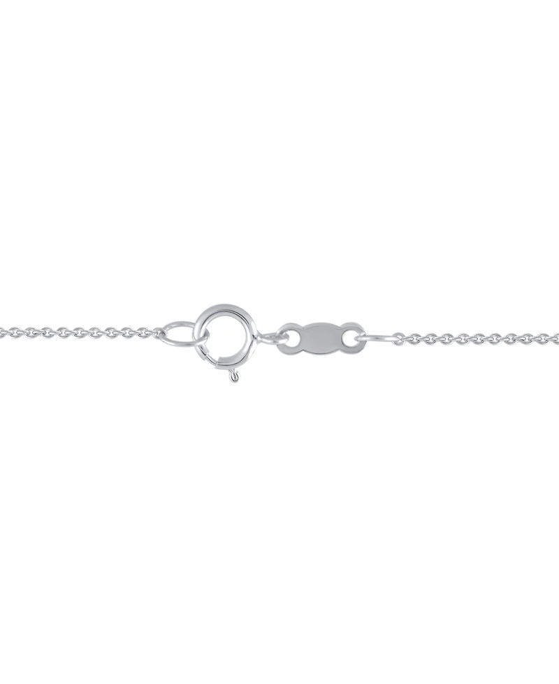 Macy's Diamond Pendant Necklace (1/2 ct. t.w.) in 10k White Gold