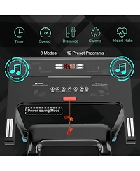 Skonyon Folding Electric Compact Walking Treadmill with App Control Speaker